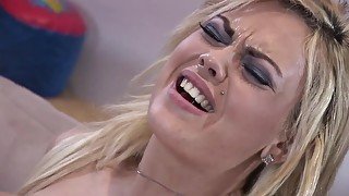 Blond Model Enjoy Black Dick Between Her Huge Tits - FemdomSex