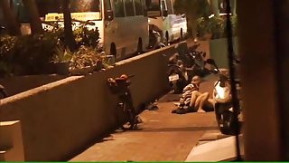 Taiwanese old man fuck hooker on the street