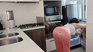 roommate fucks me hard in the kitchen - Thepaug