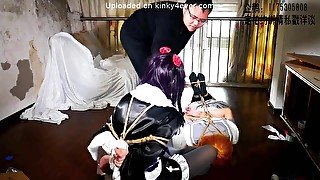 Two Asian Girls Cosplay Bondage