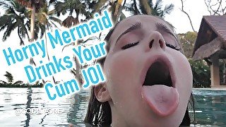 Busty Mermaid Drinks Your Cum JOI