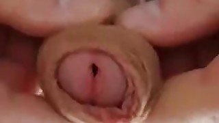 Uncut Foreskin Closeup Cumshot