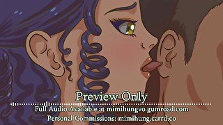 Your Girlfriend Kisses, Licks, and Moans into Your Ears (ASMR Audio Preview)