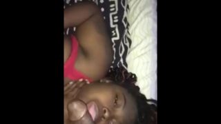 Chocolate Ebony makes love to the dick