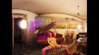 070 - Busty florane masturbate alone in old grazy art house - 3DVR180 SBS