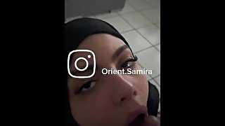 Muslima hijab Lutsch und cumshot