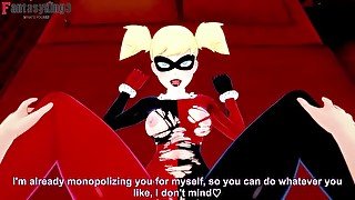 Harley Quinn masturbing so i help her  Batman series  Full Hentai POV video