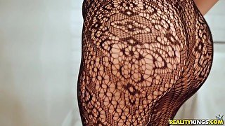 Has Her Fishnets Ripped Before An Anal Fuck - Tyler Steel And Marley Brinx