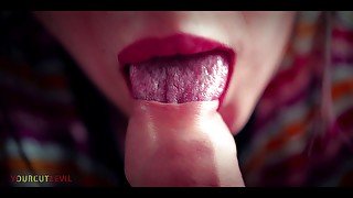 Tender and passionate licking of the foreskin 4K