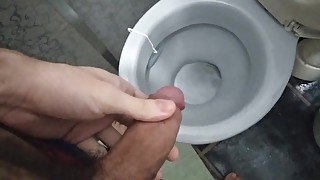 Morning pee with a boner