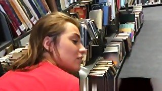 Perfectly Tight College Pussy Gets Porked In Public Library