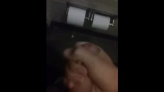 Masterbating in work restroom part one