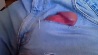 Hanfree cum in jeans