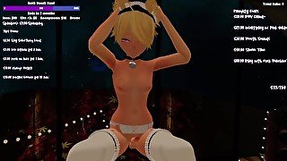 VR Maid Plays With Her Toys On Stream Part 1