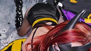 Cosplay Cougar Shanda Fay Gets Ass Fucked As Horny BatGirl!