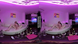 Pink Aesthetic Vaping Chillout Chick Ginger Lea Stripping Down And Dildoing Herself Rfo