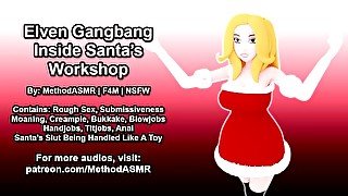 Sexy Slut Turns Work Into Elven Gangbang Inside Santa's Workshop (Erotic Audio)