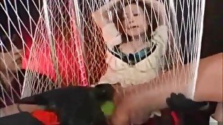 Asian Made To Cum In A Rope Swing