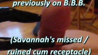 BBB PRESENTS: SAVANNAH'S CUM CONTAINER (AVI no SLOWMOTION)