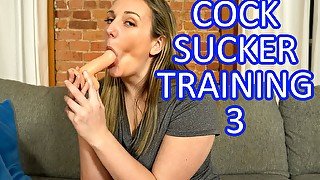 Cock Sucker Training 3 Dildo Sucking JOI