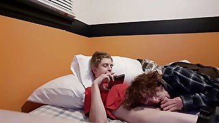 Sucking My Buddy And Rim His Ass On My Bed 15 Min