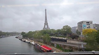 Fapping in french subway and peeing under the eiffel tower ( French GAY porn exhib Paris )