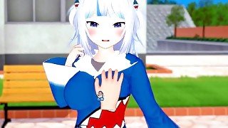 【エロゲーコイカツ！】VTuber がうるぐら3DCGアニメ動画(バーチャルYoutuber)[Hentai Game Koikatsu! Gawr Gura(Anime 3DCG Video)]