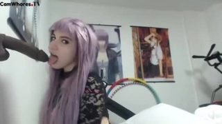 Seductive teen is sucking dick