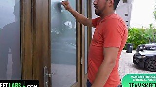 TeamSkeet Labs - Dirty Dude Spies On His Sexy Colombian Teen Neighbor And Fucks Her Tight Pussy