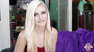 Blonde Sexy teen Alexa gets her pussy filled with creampie