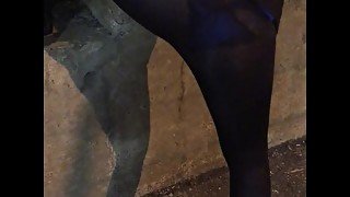 Wife candid see through leggings compilation