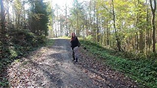 Blowjob mit Fremden im Wald (Outdoor)