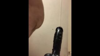 Bouncing On The Dildo