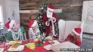 Kinky Stepfamily Foursome Fuck Fest During The Holidays