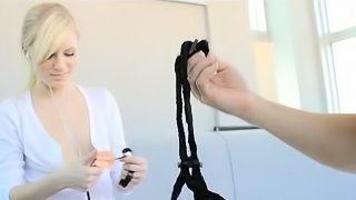 Blonde Hottie Is Fucked Hard After Playing Around With Dildo