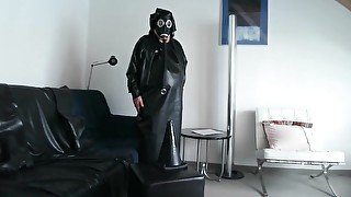 Gasmask Nun Bessy Dildo Riding Swallowing Piss