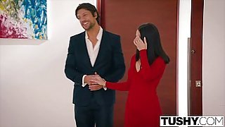 TUSHY Lana Rhoades First Double Penetration