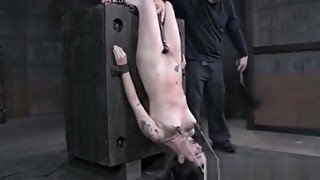 Restrained Emo Sub Gets Her Nipples Pulled