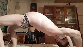 Make a bridge - exercises with a swollen belly