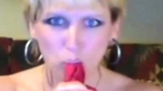 milf shows dirty panties on cam and toys