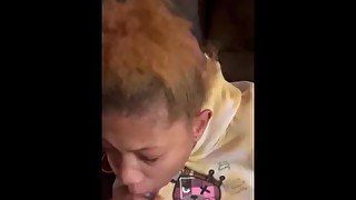 Lightskin Baby Mama Sucking dick