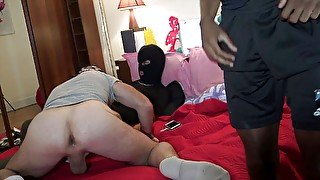 Fucked bareback and creampied by straight ebony boy