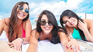 Gina Valentina, Cindy Starfall and Karlee Grey are getting fucked