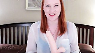 Sexy redhead Lucy O'Hara gets really nasty in front of her webcam