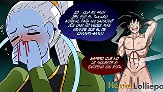 Vados le Enseña Un Nuevo ''Entrenamiento'' a Goku y Acaba Con Su Mojado Coño Taladrado