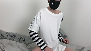 Cute Little Femboy Milks His Dick