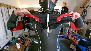 Wetsuit Gasmask Speedo Socks Workout Fun!