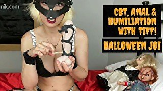 CBT, Anal & Humiliation With Tiff, Halloween JOI