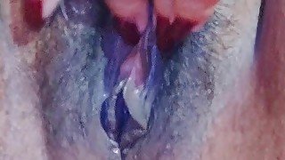 Close up fingering of nice pussy