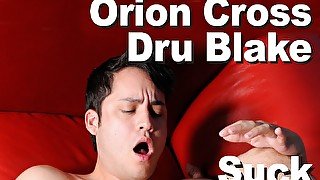 Orion Cross & Dru Blake suck anal cumshot